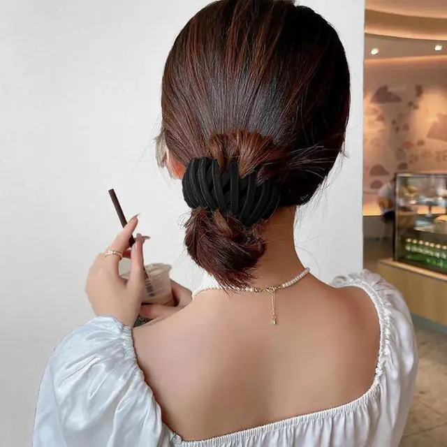 Alt view image 2 of 6 - Hair Clip - Bird Nest, 3PCS Adjustable Hair Accessories for Women, Hair Bun Clips, Hair Bun Accessories, Color-4