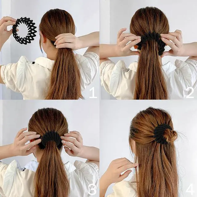 Alt view image 5 of 6 - Hair Clip - Bird Nest, 3PCS Adjustable Hair Accessories for Women, Hair Bun Clips, Hair Bun Accessories, Color-4