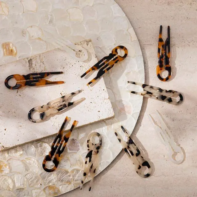 Alt view image 7 of 7 - 10 PCS 2.83 in Small French Hair Pins for Women, Prestige Hair Pins for All Hair, Curved Shape for Better Head Fit Hair Accessories, Serrated Anti-Slip Design Hairpins