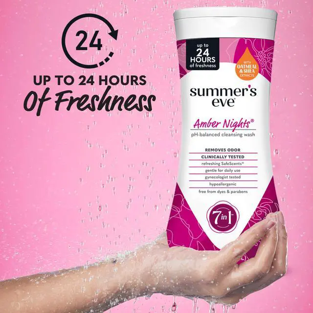 Alt view image 2 of 7 - Amber Nights with Oat and Shea Extracts, Daily Refreshing All Over Feminine Body Wash, Removes Odor, Feminine Wash pH Balanced, 15 fl oz