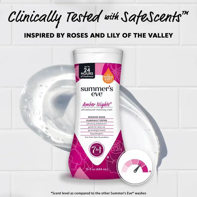 Alt view image 4 of 7 - Amber Nights with Oat and Shea Extracts, Daily Refreshing All Over Feminine Body Wash, Removes Odor, Feminine Wash pH Balanced, 15 fl oz