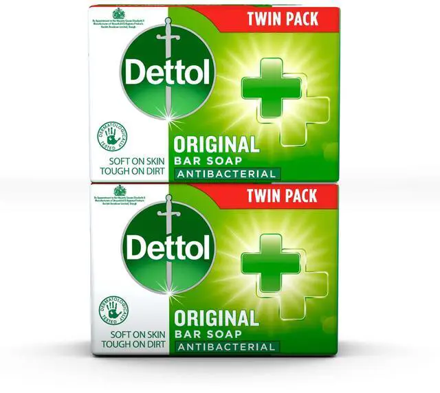 Main image of Anti Bacterial Original Soap 100g Twin Pack Dermatologically Tested