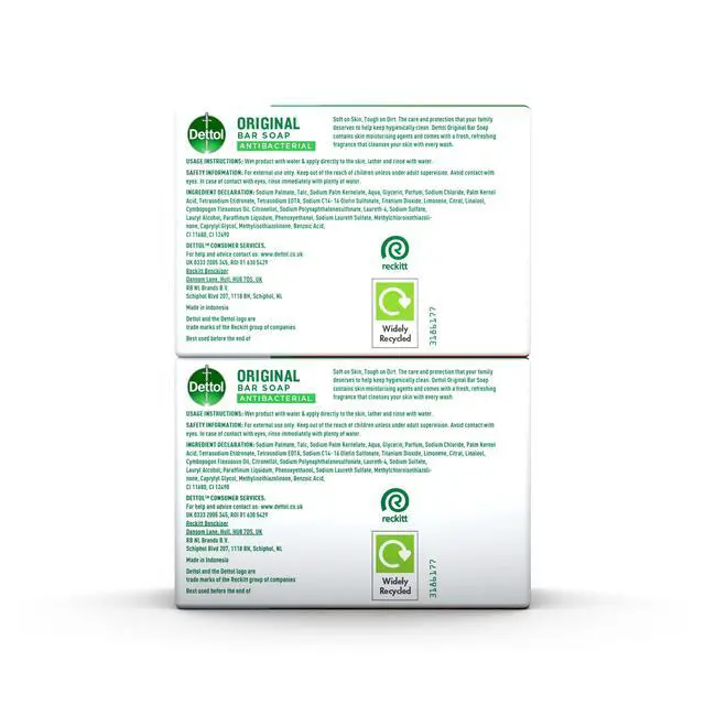 Alt view image 6 of 6 - Anti Bacterial Original Soap 100g Twin Pack Dermatologically Tested