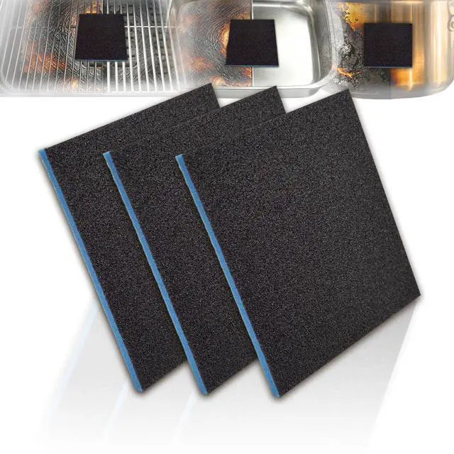 Main image of Steeli Sponge for Stainless Steel, Effortlessly Removes Burnt, Safe for Stainless Steel Surfaces No Scratching, Reusable Kitchen Scrubber Pad (3-Pack)