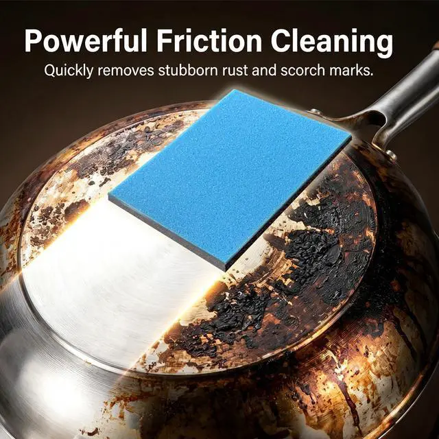 Alt view image 3 of 7 - Steeli Sponge for Stainless Steel, Effortlessly Removes Burnt, Safe for Stainless Steel Surfaces No Scratching, Reusable Kitchen Scrubber Pad (3-Pack)
