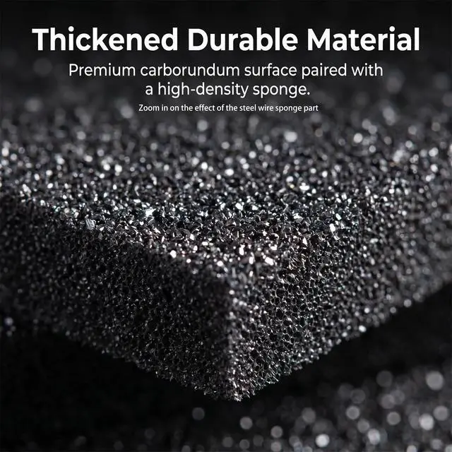 Alt view image 5 of 7 - Steeli Sponge for Stainless Steel, Effortlessly Removes Burnt, Safe for Stainless Steel Surfaces No Scratching, Reusable Kitchen Scrubber Pad (3-Pack)