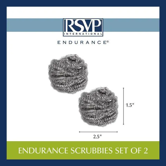 Alt view image 6 of 7 - International Endurance Cleaning Collection Stainless Steel Scrubbies, Heat-Treated, Pressed & Curled, Long Lasting, Non-Rusting, Scrubber, 2 Piece