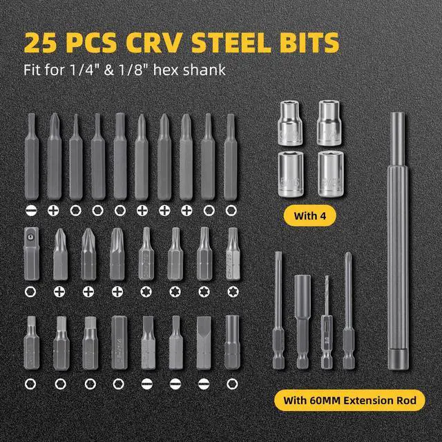 Alt view image 5 of 7 - Electric Screwdriver Set, 35 in 1 Cordless Lithium Kit, 250 RPM, 210 N·m Torque, USB Rechargeable,Power Tool for Home Repair, Furniture Assembly, DIY Projects