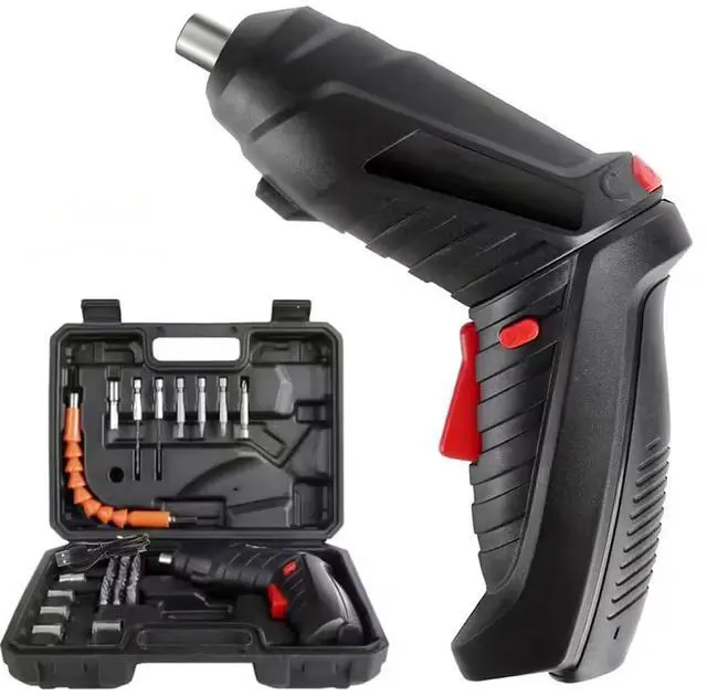 Main image of Electric Screwdriver, Cordless Screwdriver Rechargeable, Power Drill Screwdriver Set, Screw Gun with Torque Setting, 2 Position Handle with LED Light