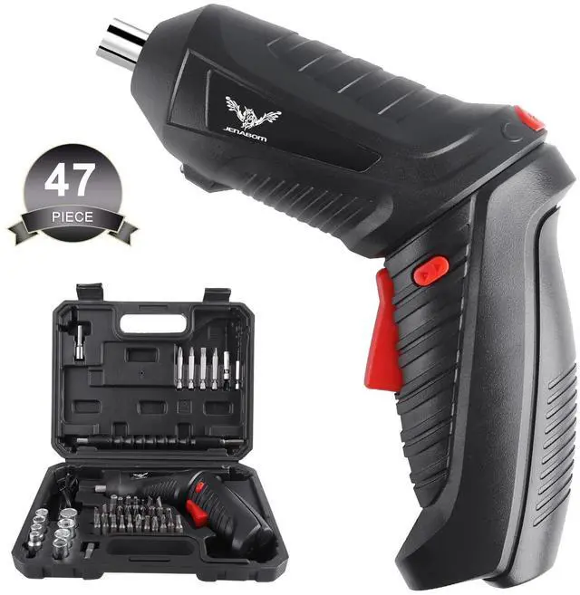 Main image of Cordless Electric Screwdriver Set, 47 in 1 Rechargeable, 3.6V, 3.5N·m Max Torque, USB Power Rechargeable Screwdriver with 44pcs Driver Bits, Ideal for Small Projects