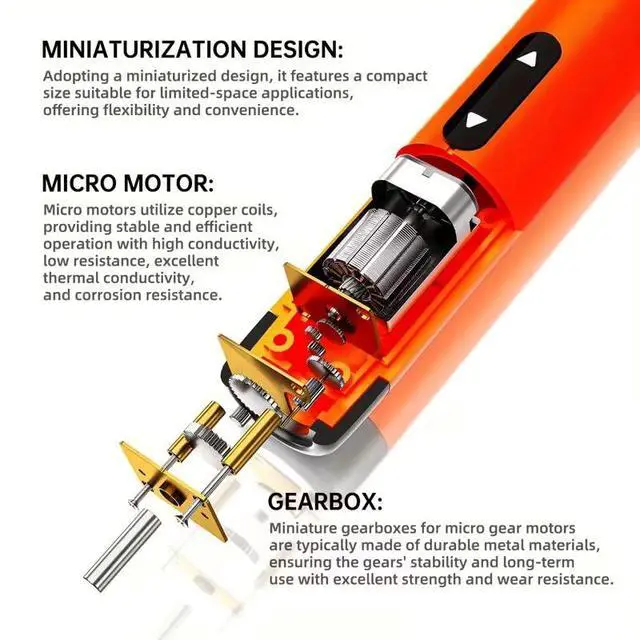 Alt view image 3 of 6 - Small Precision Electric Screwdriver, 46-in-1 Mini Rechargeable Cordless Electric Screwdriver, Precise Power Tool Drill High Torque for Computer or Household Repair Tool Set