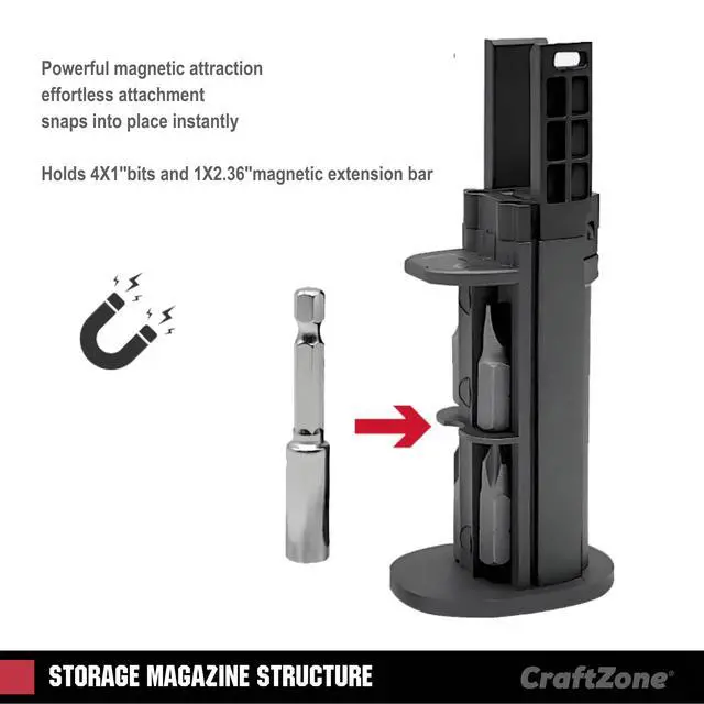 Alt view image 4 of 7 - Electric Cordless Battery Operated Screwdriver Set | 4V Rechargeable Screwdriver Kit with 12 Drill Bits | LED Light & Separable Battery Pack with USB Charging Cable for Home|DIY|Repair