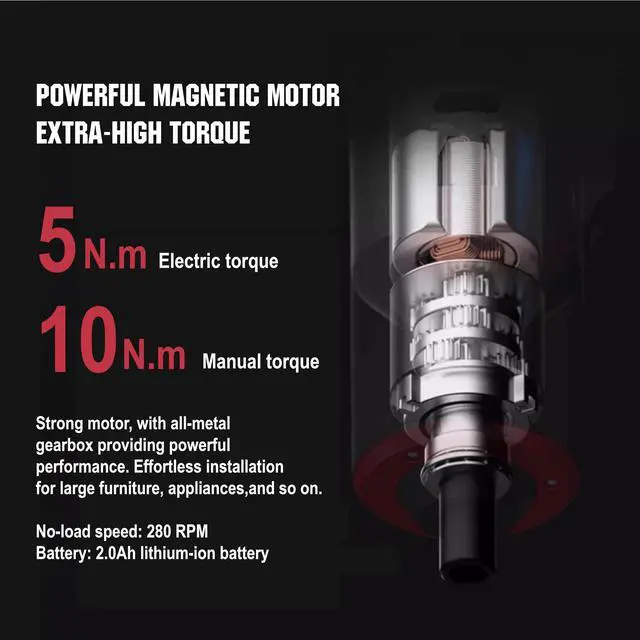 Alt view image 5 of 7 - Electric Cordless Battery Operated Screwdriver Set | 4V Rechargeable Screwdriver Kit with 12 Drill Bits | LED Light & Separable Battery Pack with USB Charging Cable for Home|DIY|Repair