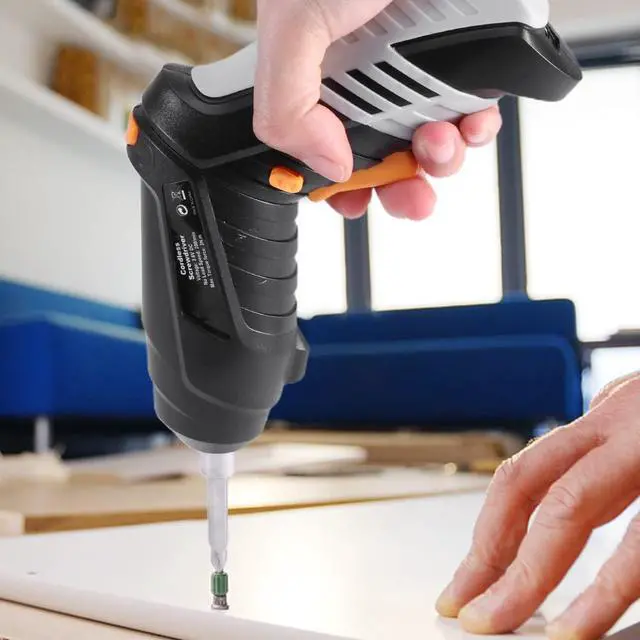 Alt view image 2 of 7 - Cordless Electric Screwdriver Set, 3.6V 1300mAh Mini Power Screwdriver, USB Rechargeable Built-in LED Light & Flexible Shaft, 17pcs Hand Tool Kit for Small Repairs & DIY(black)