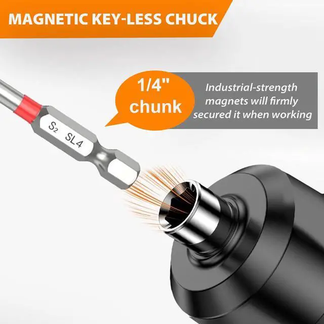 Alt view image 5 of 7 - Electric Screwdriver Cordless, Rechargeable Battery Power Screwdriver Set, 47-in-1 Small Electric Screwdriver with LED Light, USB Cordless Screwdriver