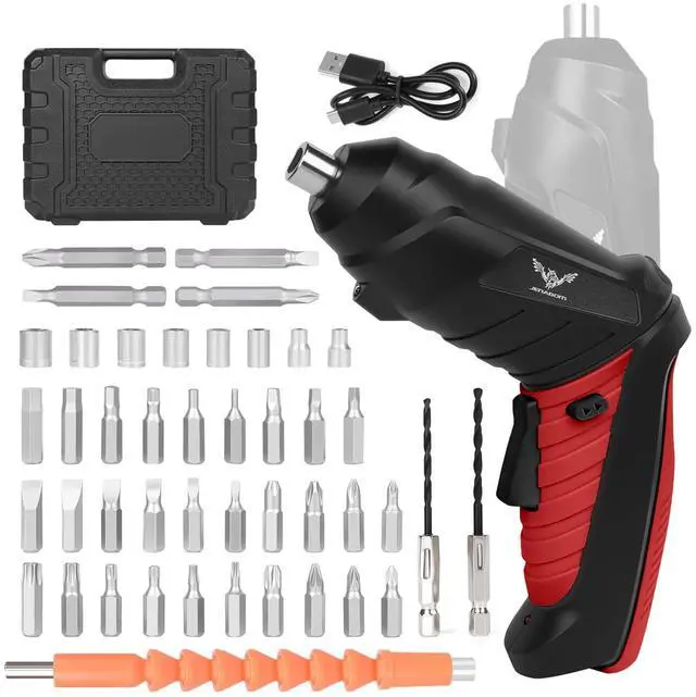 Main image of Electric Screwdriver Cordless, 3.6V Rechargeable Small Screwdriver Set, 3Nm Max Torque, LED Light, Ideal for Electronics Repair, Furniture Assembly&Home DIY