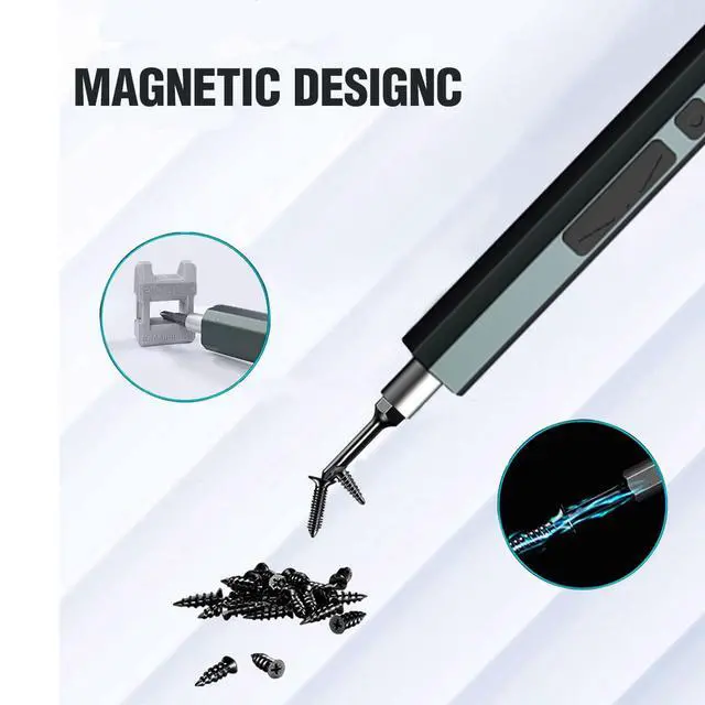 Alt view image 7 of 7 - Mini Electric Screwdriver, 66 in 1 Precision Screwdriver Set Rechargeable Cordless Precision screwdriver Kit 64 Magnetic Bits Power Portable Repair Tool with LED Light for Phone Laptop Watch
