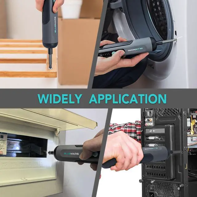Alt view image 7 of 7 - Electric Rechargeable Screwdriver Set 3.6V 2AH Cordless Mini Small Battery Power Screwdriver with 27-Piece Bit, Dual Led Working Light,Storage Box, Type C Cable,Adjustable Torque (Max 5N.M)