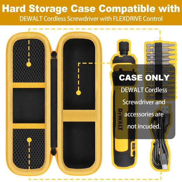 Alt view image 3 of 7 - for Cordless Screwdriver (DWHT66719) Hard Storage Case,Case Only
