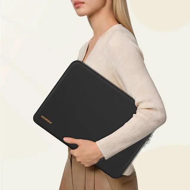 Alt view image 7 of 7 - 360 Protective Laptop Carrying Case 13.3 inch,13-13.3 inch Laptop Sleeve Compatible with MacBook Air/Pro 13/Pro 14,HP Dell ASUS Lenovo,Shockproof Computer Sleeve Bag with Pocket, Black