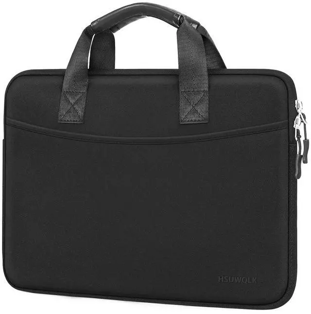 Main image of Laptop Case 16 inch,15-15.6 inch Laptop Sleeve Bag Compatible with MacBook Pro 16 M5 M4 M3 M2 M1,HP Dell Acer ASUS Lenovo Notebook,Neoprene Computer Bag with Handle&Curved Pocket, Black