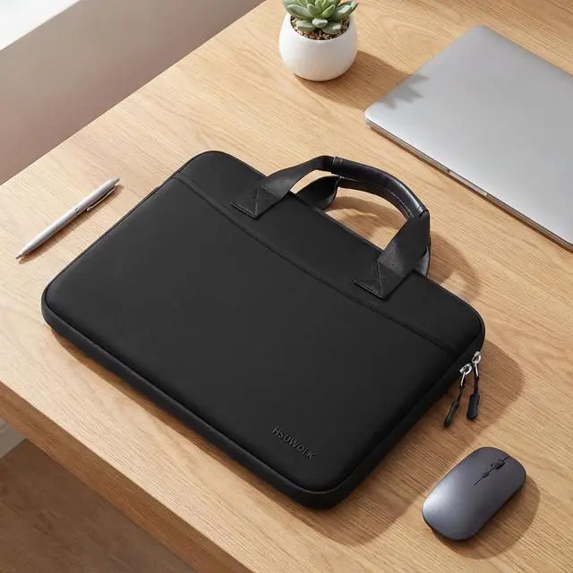 Alt view image 7 of 7 - Laptop Case 16 inch,15-15.6 inch Laptop Sleeve Bag Compatible with MacBook Pro 16 M5 M4 M3 M2 M1,HP Dell Acer ASUS Lenovo Notebook,Neoprene Computer Bag with Handle&Curved Pocket, Black