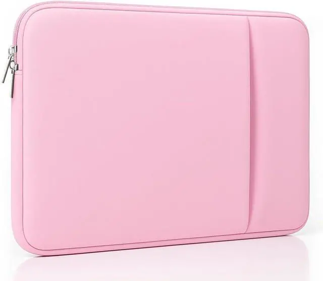Main image of Laptop Sleeve for MacBook Neo/Air/Pro 13 inches A18/M5/M4/M3/M2/M1 Chip 2026-2020 A3404 A3449 A3240 A3113 with 2 Pockets Tablet Bag Case Accessories (Bright Blush Pink)