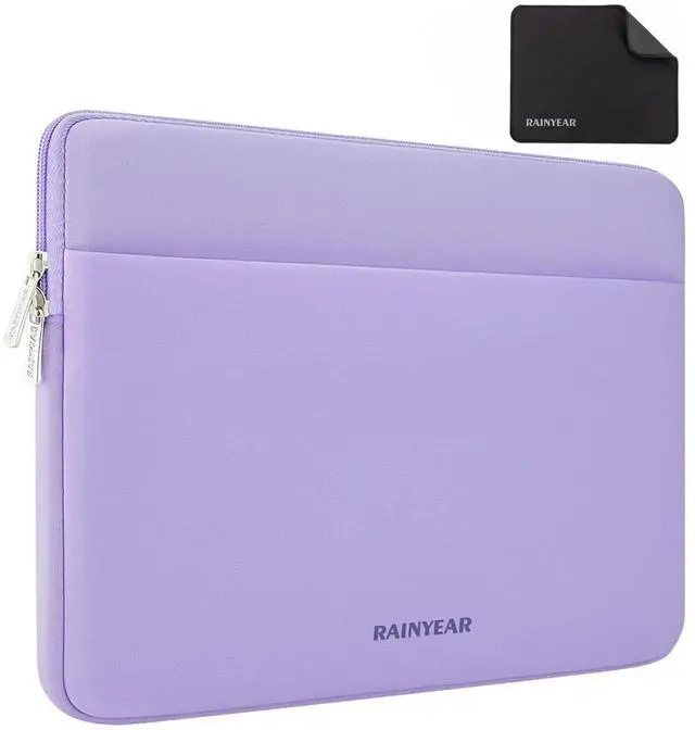 Main image of Laptop Sleeve Case 13.3 Inch, Protective Portable Case with Front Pocket, Briefcase Handbag Laptop Bag Compatible with 13.3-14 Inch Laptop PC, 14 Inch MacBook Pro M5 M4 M3 M2 M1, Purple