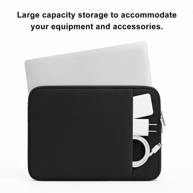 Alt view image 3 of 7 - Laptop Sleeve for MacBook Neo/Air/Pro 13 inches A18/M5/M4/M3/M2/M1 Chip 2026-2020 A3404 A3449 A3240 with 2 Pockets Tablet Bag Case Accessories