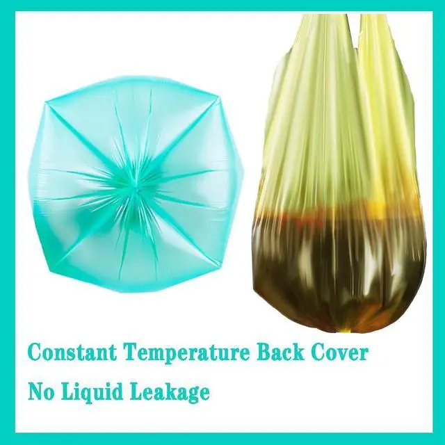 Alt view image 3 of 6 - 100 Count 4 Gallon Trash Bags, Small Colorful Garbage Bags with Handle for Home Office Bathroom Trash Can