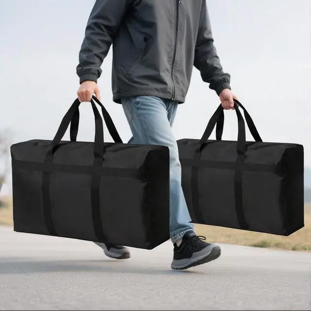 Alt view image 5 of 7 - Extra Large Moving Bags with Strong Zippers, Storage Bags with Carrying Handles, Bag Packing Bags for Moving, Storage, Travel and Camping, Storagebag Totes for Space Saving
