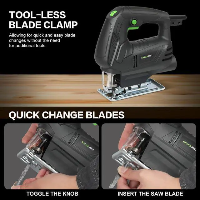 Alt view image 4 of 7 - 4.5Amp Jig Saw, Variable Speed 3000 RPM for Wood Cutting