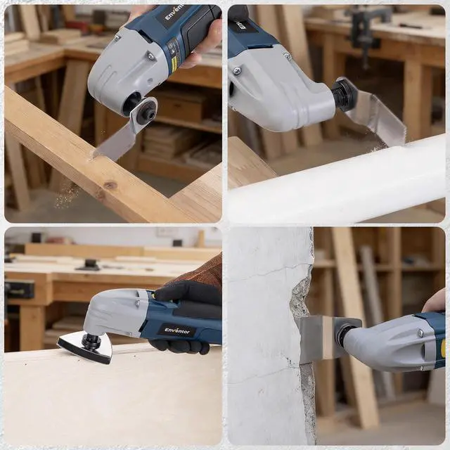 Alt view image 5 of 7 - Multi Tool Saw, 1.6A/200W Electric Oscillating Tool Kit Corded, 22000 OPM, 3° Oscillating Angle Oscillating Saw for Cutting, Scraping, Sanding, Universal Interface