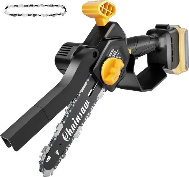 Main image of 6-Inch Mini Chainsaw Compatible with DeWalt 20V Battery, Battery Powered Small Chainsaw for Tree Trimming, Cordless Mini Electric Handheld Saw with Tool-Free Tensioning & Auto-Stop (Tool Only)