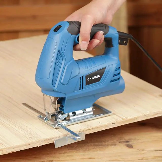 Alt view image 2 of 7 - 4.5 Amp Corded Jig Saw, 3000 RPM 500W Electric Jig Saw with 5 Blade, 6 Variable Speed, LED Light & Tool-less Blade Quick Release, 45° Bevel Cutting Tool for Wood, Metal, Plastic DIY Projects