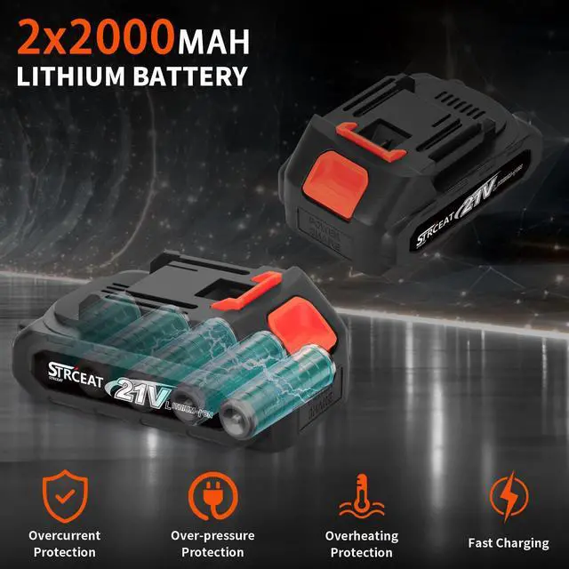 Alt view image 4 of 7 - 6" Mini Chainsaw Brushless,2x4.0AH Battery Portable Handheld Small Cordless Saw with 2 x Guide Plate, Electric Hand Saw for Wood/Tree Cutting Gardening Pruning