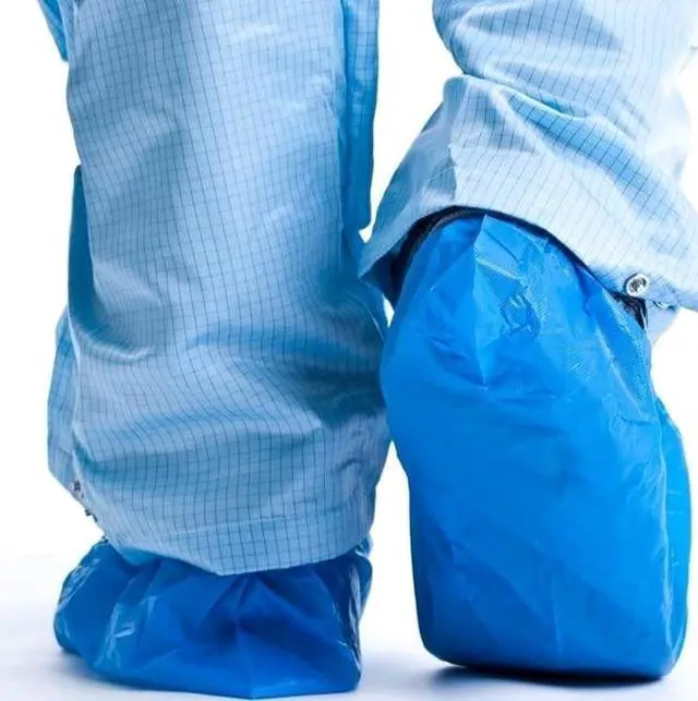 Alt view image 4 of 6 - 100 Pack Disposable Shoe Covers Durable Waterproof Shoe Covers for Indoor