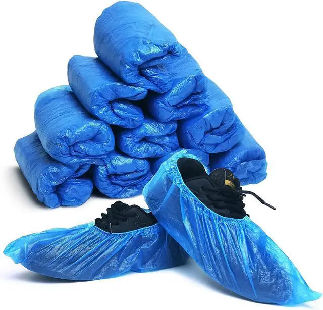 Alt view image 6 of 6 - 100 Pack Disposable Shoe Covers Durable Waterproof Shoe Covers for Indoor