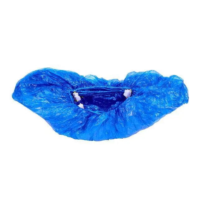Alt view image 4 of 7 - Disposable Shoe Cover Refills for Automatic Dispenser Machine - Waterproof, Non-Slip T-Buckle Plastic Booties for Indoors, Home, Construction and Carpet Protection 100 Pcs