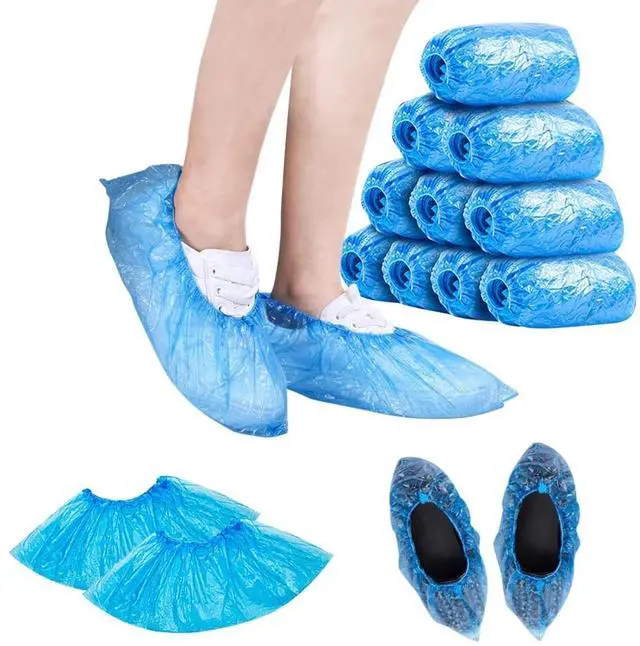 Alt view image 5 of 7 - Working Boot Covers by Medical Surgical Waterproof Durable Non-Slip Resistant Polypropylene for Offices Indoor Carpet Protection One Size for Indoors and outdoors 100 (50 pairs)