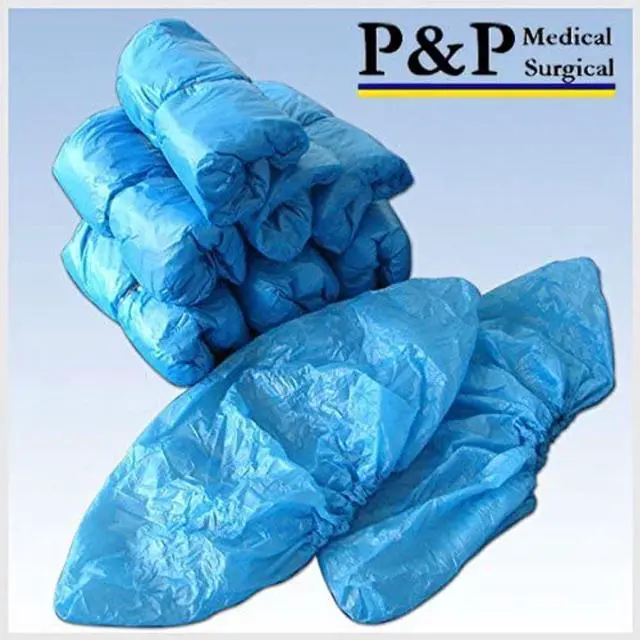 Alt view image 6 of 7 - Working Boot Covers by Medical Surgical Waterproof Durable Non-Slip Resistant Polypropylene for Offices Indoor Carpet Protection One Size for Indoors and outdoors 100 (50 pairs)
