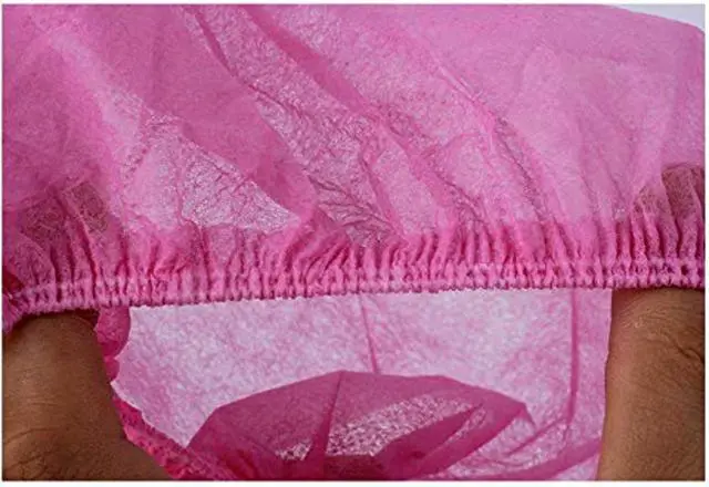 Alt view image 5 of 7 - Disposable Shoe Covers 100PCS Non-Slip Durable Indoor Boot Overshoes Protector Thicked Non-Woven Shoe Covers for Carpet Floor Protection Construction Offices One Size Fits All (Pink)