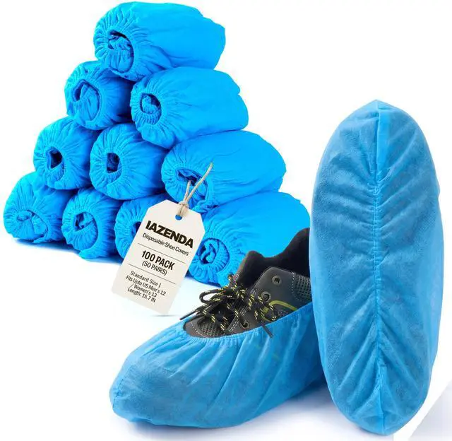 Main image of Heavy Duty Shoe Coverings Disposable & Reusable, 100 Pack (50 Pairs)