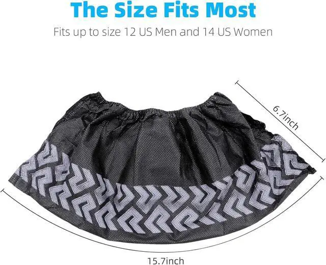 Alt view image 2 of 6 - Green Convenience Disposable Shoe Covers 100 Pack (50 Pairs) Recyclable Shoe & Boot Covers, Dust proof, The Size Fit Most, Non-slip, Protect Your Shoes, Floor, Carpet