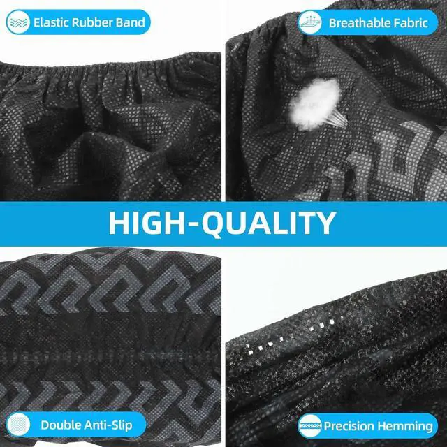 Alt view image 3 of 6 - Green Convenience Disposable Shoe Covers 100 Pack (50 Pairs) Recyclable Shoe & Boot Covers, Dust proof, The Size Fit Most, Non-slip, Protect Your Shoes, Floor, Carpet