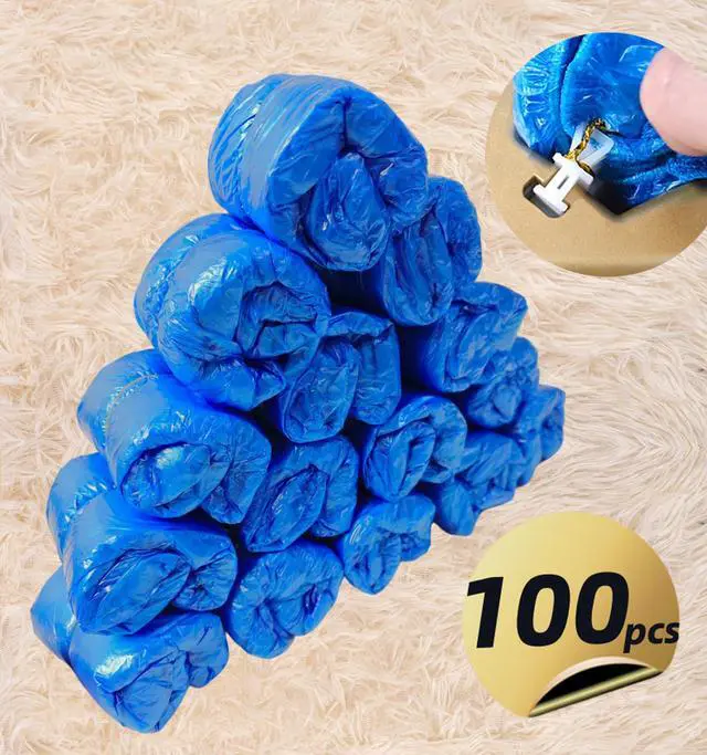 Alt view image 2 of 6 - 100pcs Shoe Cover Machine Refill Disposable Shoe Cover Dispenser Refill with T-shaped Buckles.