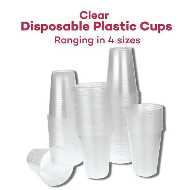 Alt view image 3 of 7 - Professional 3 oz. Disposable Plastic Cups - 100% Recyclable for Healthcare, Dental, Veterinary & Food Service Use (Pack of 100)