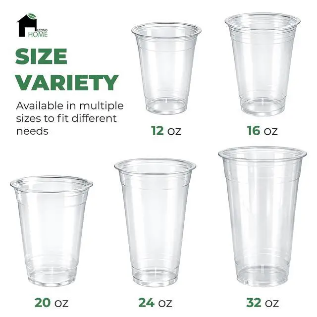 Alt view image 7 of 7 - Clear PET Plastic Cups 16oz (Pack of 50) Crystal Clear, Durable, Disposable Beverage Cups Perfect for Parties, Events, and Businesses