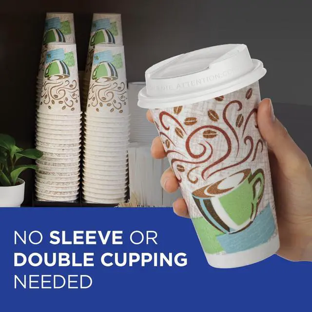 Alt view image 4 of 6 - Insulated Paper Hot Coffee Cups by, 8 oz,50/pack