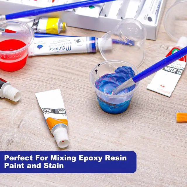 Alt view image 7 of 7 - Disposable Medicine Cups Graduated, pack of 300, 1 oz (30ml) Small Plastic Measuring Cup for Liquid Medication, Paint, Epoxy, Pill and Resin